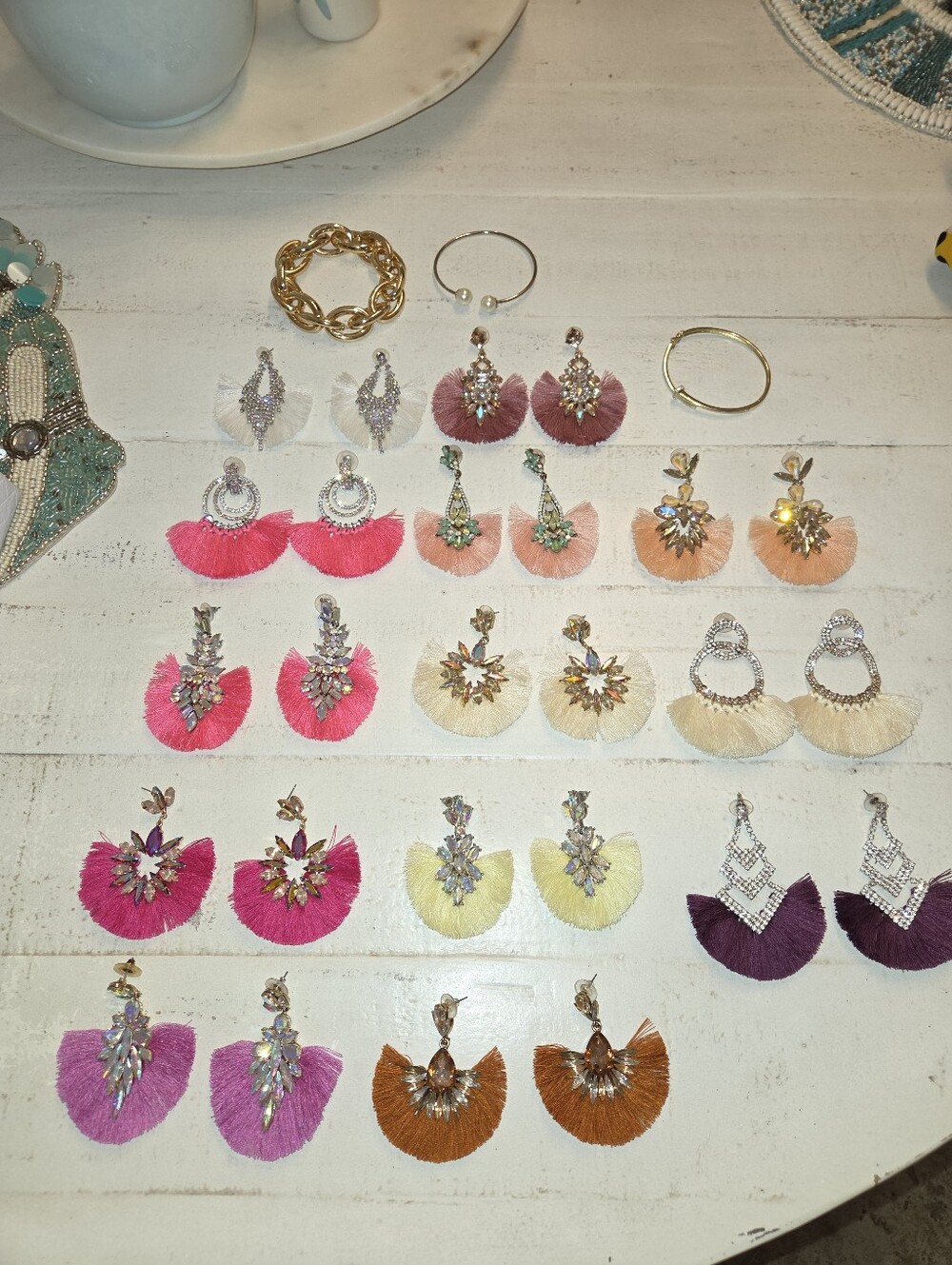 16 Pairs Assorted Women's Earrings - Multi-Color Statement Jewelry